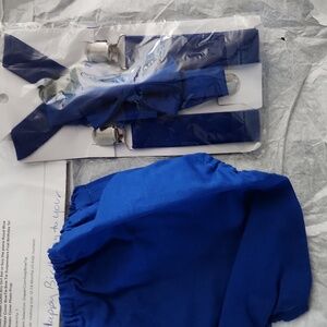 Royal Blue Cake Smash Outfit Set